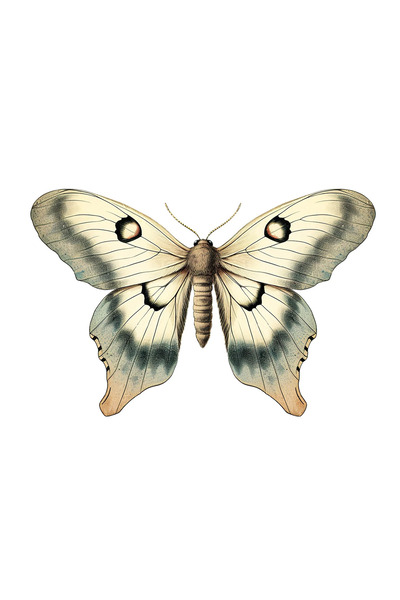 INOVATIX Set de 8 piese, autocolant fluture Daphnis, INOVATIX®. 6 cm