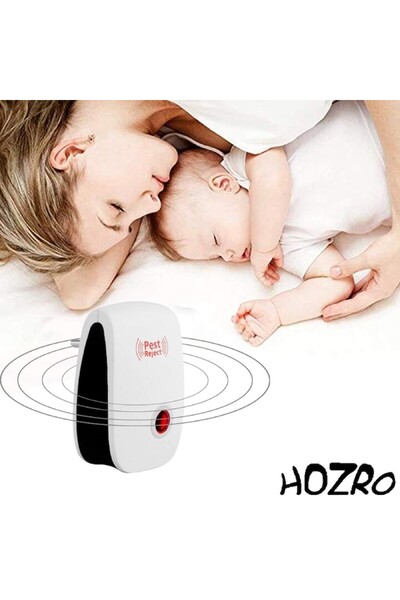 HOZRO HOZRO Ultrasonic Pest Reject Device, White – Effective Protection Against Pests