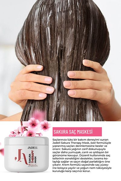 JADELL Sakura Therapy Intensive Repair Hair Care Mask for Dyed and Damaged Hair