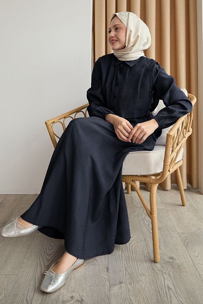 InStyle Μαύρο φόρεμα με μπολερό