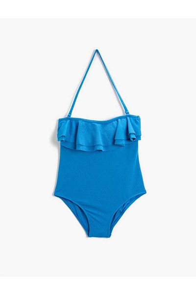 ÇEÇEN HOME Frilled Strapless Swimsuit