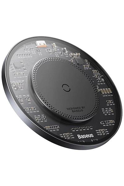 Baseus Simple 2 Wireless Inductive Charger, 15w With Type-c To Type-c Cable, Black