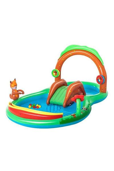 BESTWAY مركز لعب فريندلي وودز - متوافق مع المجاديف في حمام السباحة 295×199×130 سم