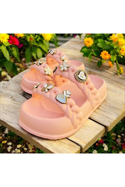 Hızlı Al Girl's Stone Slippers.Garden Beach Pool Stone Slippers Suitable for Daily Use