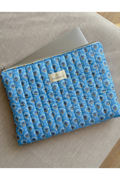 Punchiess حافظة تابلت عرقية زرقاء مقاس 11 بوصة