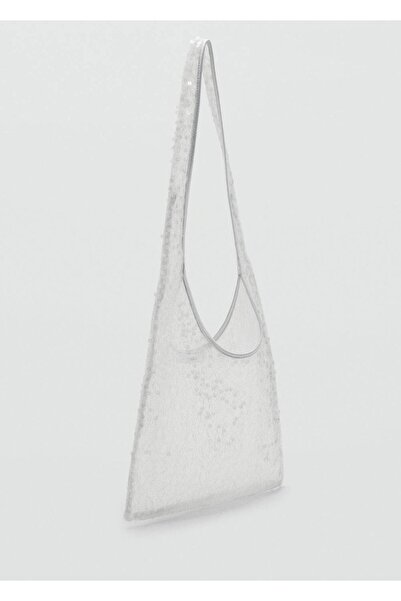 MANGO Woman Payetli omuz çantası