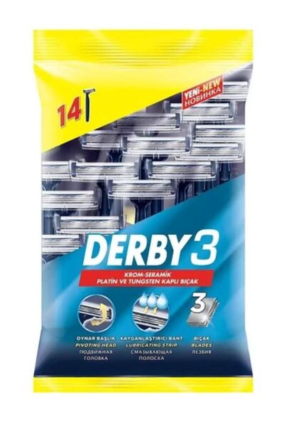 Derby 3 Lame de ras, pungă cu 14 bucăți