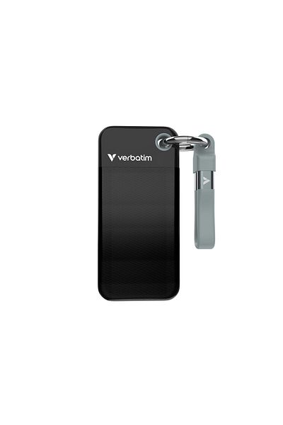 Verbatim SSD extern Verbatim Pocket 1TB USB 3.2 Gen 2 Type-C, Negru/Gri
