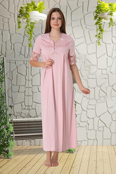 lohusahamile الدانتيل مفصلة الأمومة ثوب النوم