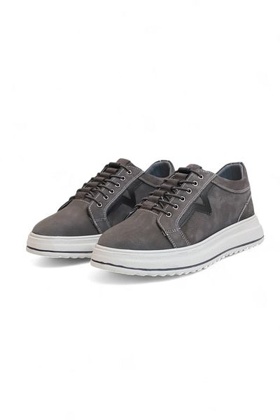 Konfores 2182-Dropland Genuine Leather Top Quality Anatomical Sole Men's Casual Sneakers Shoes