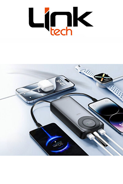 Linktech P223 Dijital Göstergeli 30.000 mAh 22.5W PD Hızlı Şarj Özellikli Powerbank