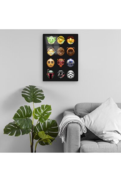 Pixxa Star Wars Emojis Metalna Slika Model 1