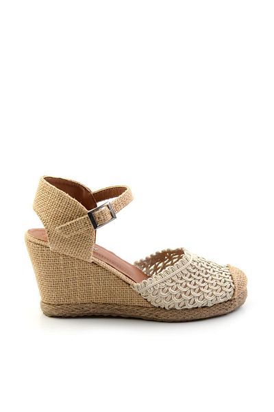Bambi Beige Women's Espadrille K01874414028