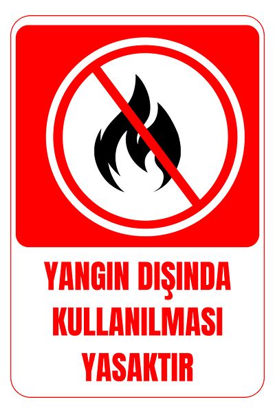 Girl Power 35 X 50 Fire Outside Prohibited Foil Printing Sticker Warning Sign