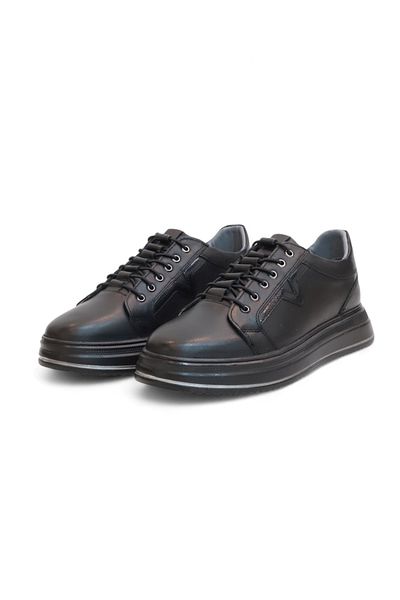Konfores 2182-Dropland Genuine Leather Top Quality Anatomical Sole Men's Casual Sneakers Shoes