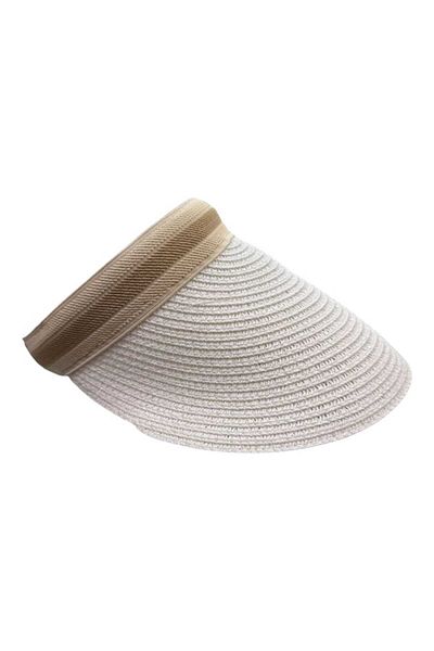 Aware Time Visor Straw Beach Tennis Hat