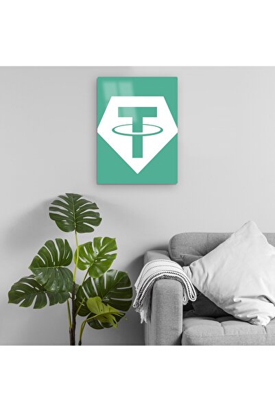 Pixxa Tether Coin - Kripto - Kriptovaluta Metalni Stol Model 2