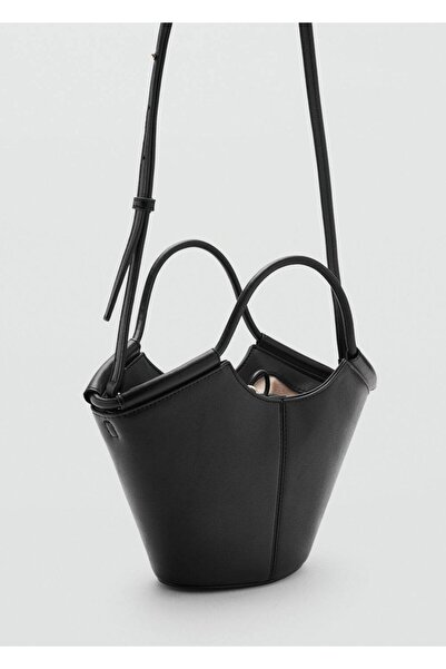MANGO Woman Τσάντα ώμου σε στυλ mini shopper