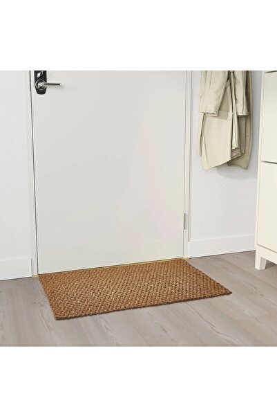 IKEA QUALİTY El Dokuması Paspas 50x80 Cm İkea Kapı Önü Paspası Kahverengi Hindistancevizi Lifi Paspas