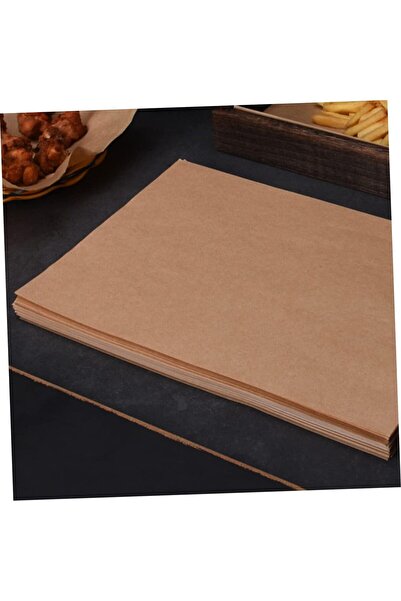 HDF PAZARLAMA 100Pcs Oil Paper Baking Paper for Air Fryer Oven Wrapping and Food Containers - Non-Stick 30X30