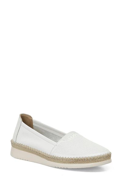 Polaris 105446.Z5Fx White Women's Flat Shoes-White