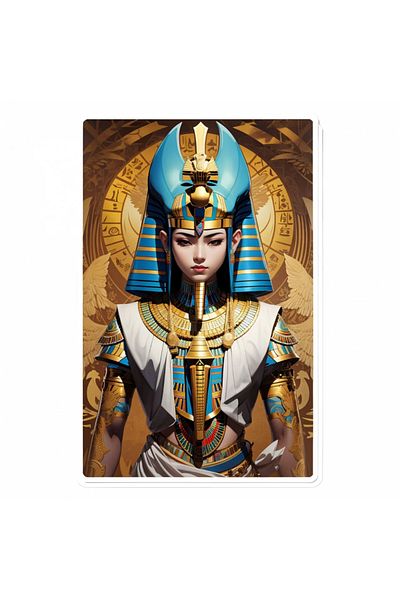 INOVATIX Set of 8 pieces, Sticker Egyptian God Osiris, INOVATIX®. 6 cm