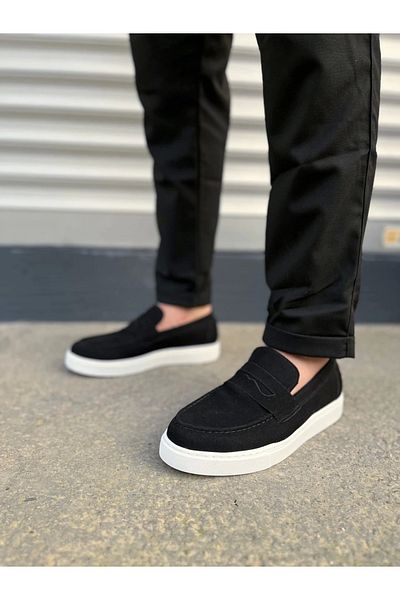 TB Terzi Bey Tb180 estilo x laceless suede men's daily sport classic shoe sbt - black