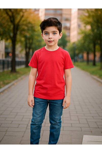 Windy Island Băiat guler rotund basic mânecă scurtă tricou