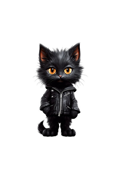 INOVATIX Σετ 8 τεμαχίων, Αυτοκόλλητο με τον Γάτο Λέοντα, INOVATIX®. 6 εκ.