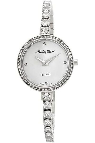 Mathey-Tissot Infinity Quartz Diamond Crystal Silver Dial Ladies Watch D986SAI