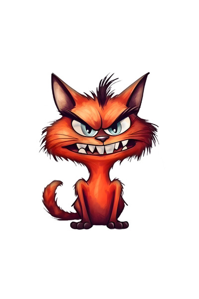 INOVATIX Σετ 8 τεμαχίων, Αυτοκόλλητο με τον Γάτο Γκας, INOVATIX®. 6 εκ.