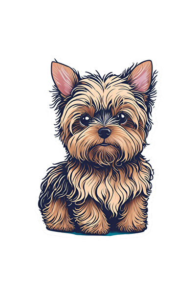 INOVATIX Set de 8 piese, autocolant Yorkshire suplimentar, INOVATIX®. 6 cm