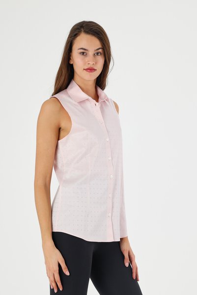 FİDEY Women's Shirt Zero Sleeve Printed