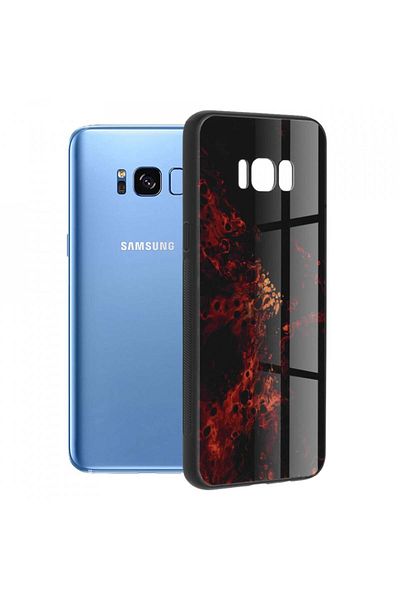 Techsuit Samsung Galaxy S8 Plus Case - Techsuit Glaze Series - Red Nebula