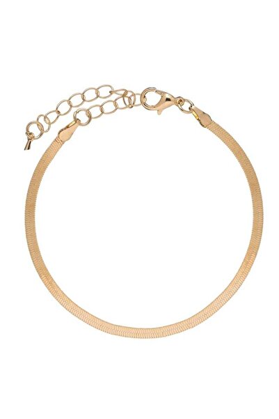 Sprise Bratara Lant Plat de Culoare Aurie