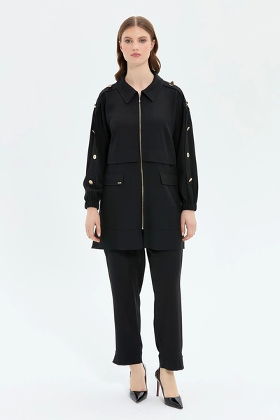 MÜSEMMA Gold Düğme Detaylı Takım 0009