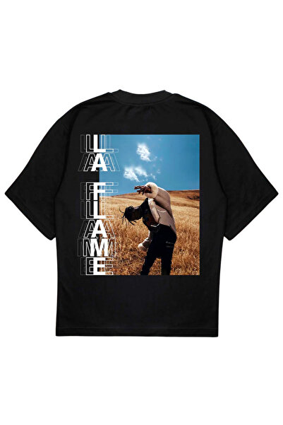 SVART WEAR Tricou LA FLAME tricou supradimensionat cactus jack negru