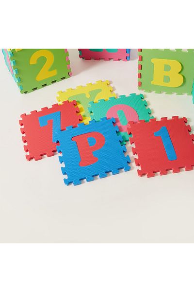 Juniors 36-Pieces Alphabet amd Number Puzzle Mat