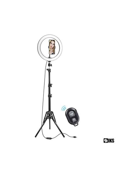 SIKS Led Ring Light For Photography, 180 Leds, Usb Connectivity, Tripod, 12 Inch, Selfie Remote