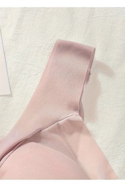 CN Laser Cut Breathable Comfortable Petal Seamless Invisible Bustier Bra