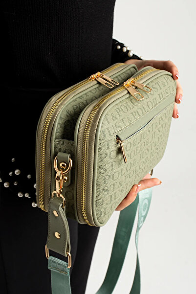 Just Polo Women's 5 Compartment Crossbody Bag Shoulder Bag and Wallet Combination