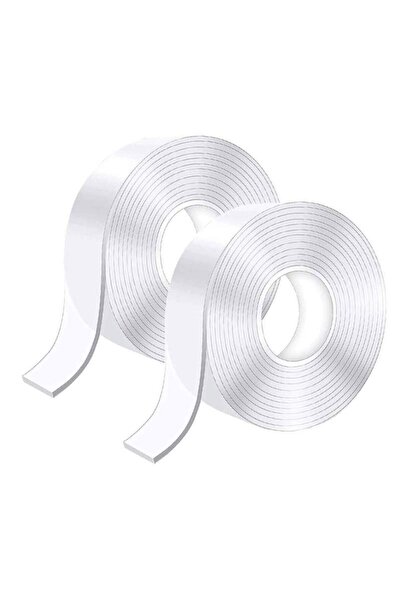 SIKS Set de 2 role de bandă dublu adezivă SIKS, 2x3 metri, 6m, reutilizabilă,...