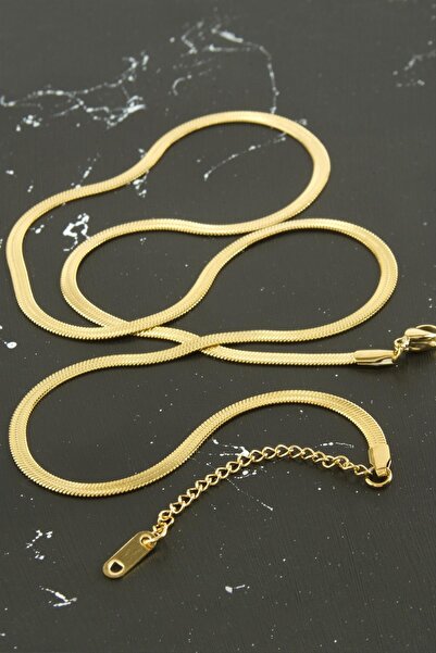 Angel Of Life Thin Italian Chain Steel Necklace 55 cm