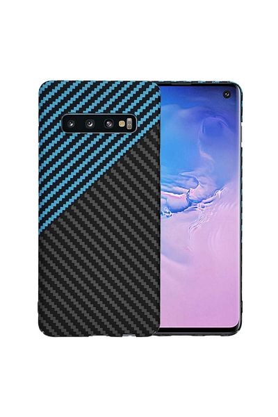 Techsuit Carcasă Samsung Galaxy S10 - Techsuit Carbonite FiberShell - Blue Pulse