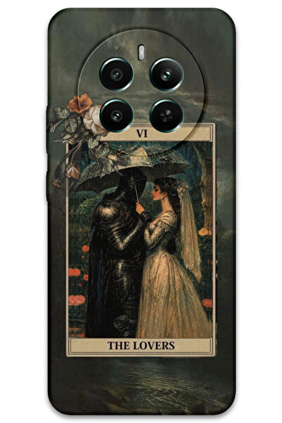 Gramaphone Realme 12 Pro Plus Uyumlu Retro Desenli Telefon Kılıfı + Ekran Kor...