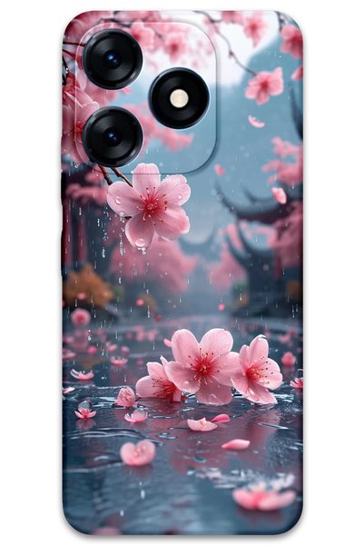 Gramaphone Tecno Spark 20 Compatible Flower Pattern Phone Case + Screen Prote...