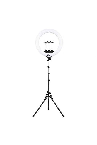 SIKS Ring Light Led Make-up Circular Lamp 45cm, 18inch, 3 Light Modes, Selfie Remote Control