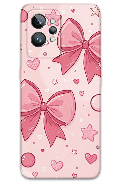 Gramaphone Realme GT 2 Pro Uyumlu Kurdele Desenli Telefon Kılıfı + Ekran Koru...