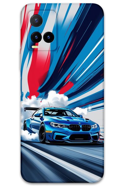 Gramaphone Vivo Y33S Compatible Car Pattern Phone Case + Screen Protector - 5762