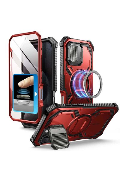 i-Blason IPhone 16 Pro Case + Foil - I-Blason Armorbox - Ruddy